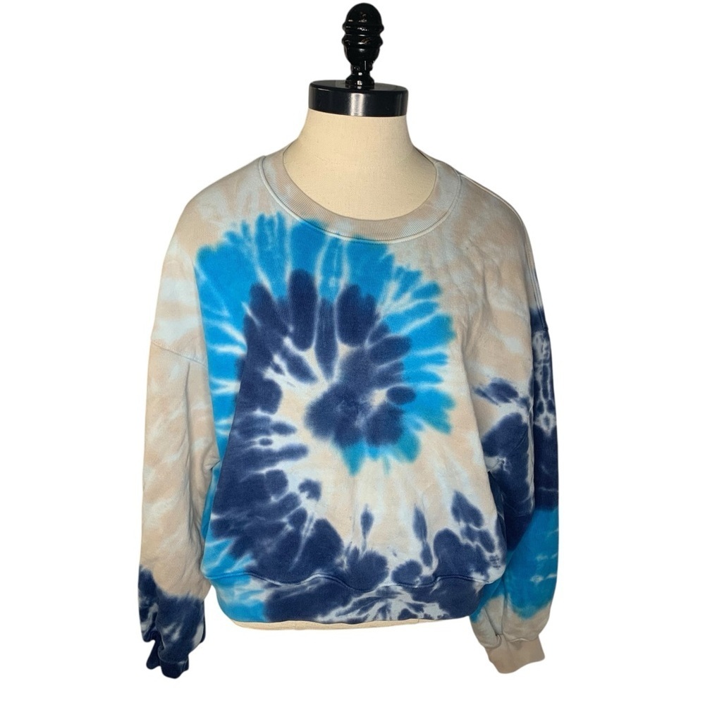 AGOLDE Oversized Cropped Tie-Dye Sweatshirt‎ – Size Small